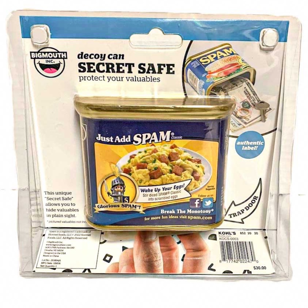 NEW - BigMouth Inc. SPAM Decoy Can Secret Safe | Discreet Security Stash Box - Picture 8 of 8